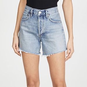 Agolde Reese High Waist Cutoff Denim Shorts 32